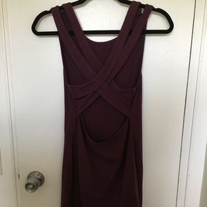 Mini form fitting dress